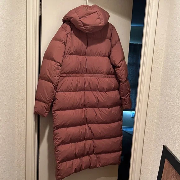 Lululemon Roasted Brown Down Long Puffer Coat 12 - Picture 4 of 11